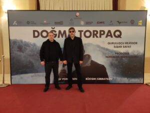 Left: Nariman Mamedov, general producer right Ilgar (Safat) Mammadov, screenwriter/director