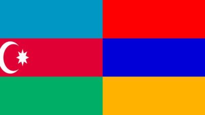 azerbaijan and armenia flags