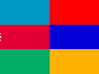 azerbaijan and armenia flags